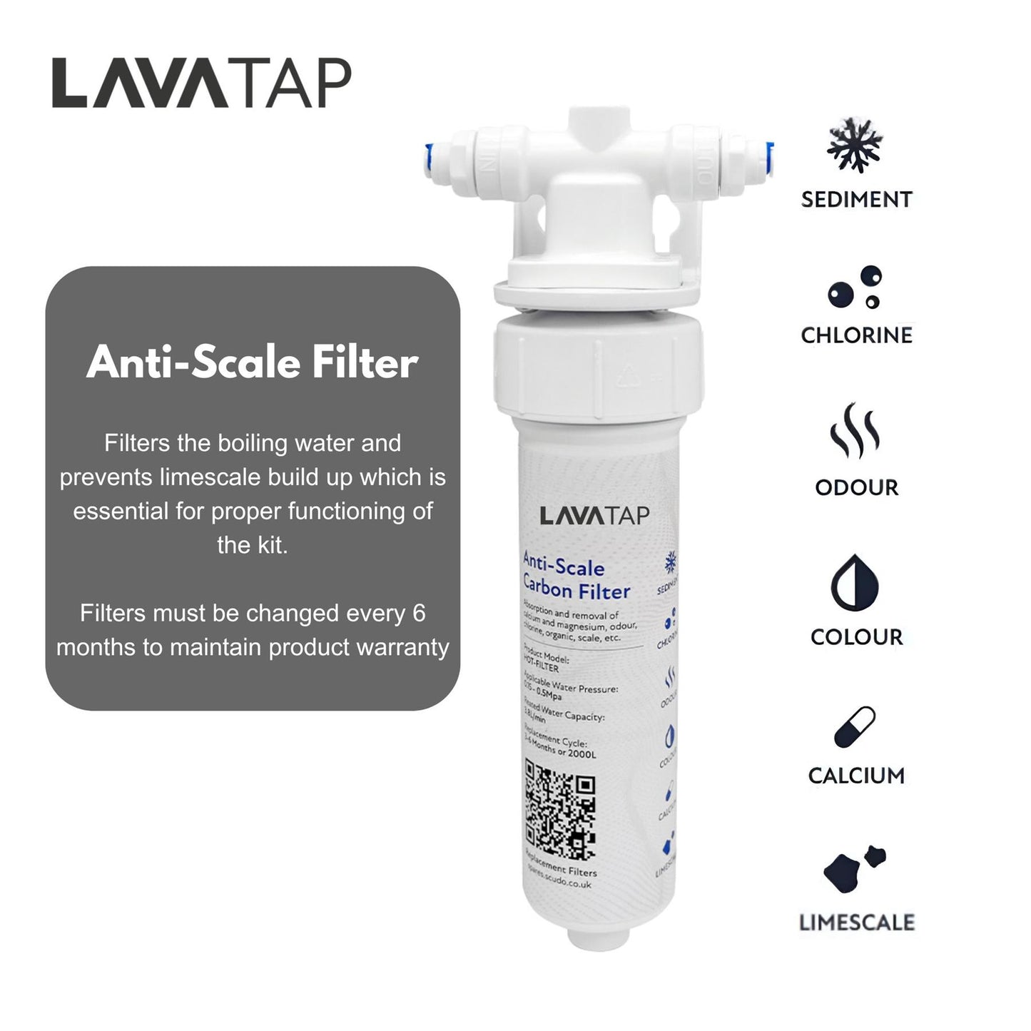 LavaTap 4 in 1 Boiling Water Tap Kit with Tank and Filter - Brass LavaTap - Packaging
