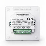 Heatmiser NeoStat-E V3 Electric Heating Thermostat - White Heatmiser - Technical View
