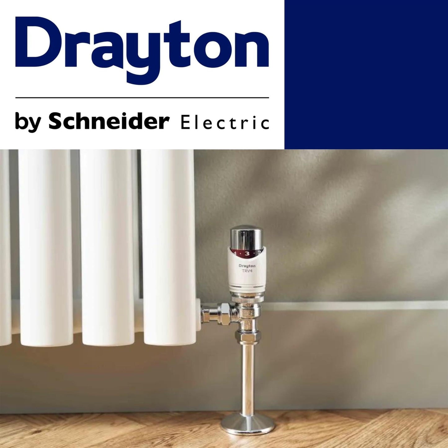 NO - Drayton TRV4 Classic Angled Thermostatic Radiator Valve TRV Drayton
