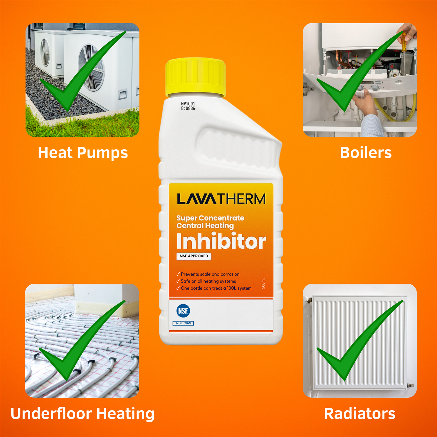 LavaTherm Super Concentrate Central Heating Inhibitor 500ml LavaTherm - Installation View