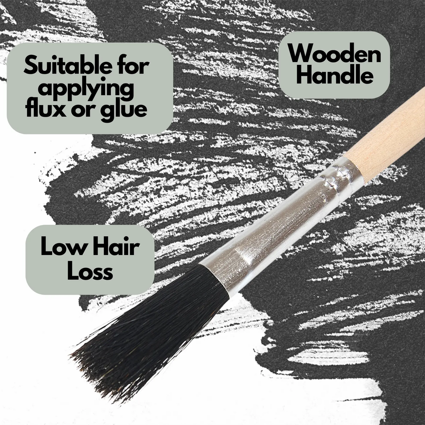 LavaTap Flux Brush – Wooden Handle Brushes with Steel Grip Todays Tools