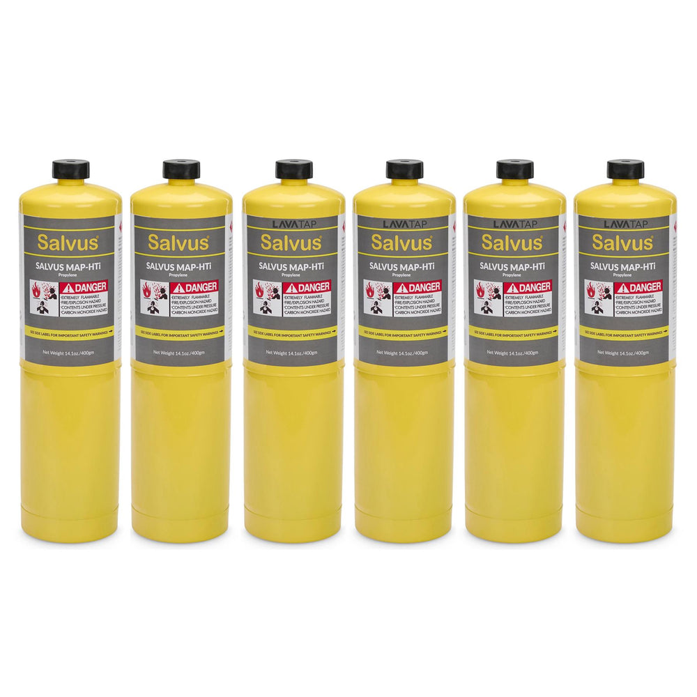 Salvus Mapp Gas Cylinder 400g x 6 Salvus