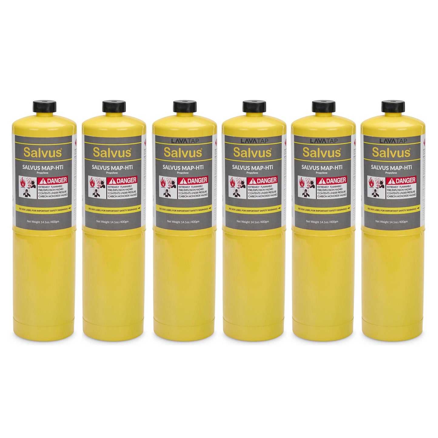 Salvus Mapp Gas Cylinder 400g x 6 Salvus