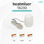 Heatmiser UFH Thermal Actuator 230v TA230 Heatmiser - Side Profile