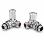 LavaTap Chrome Towel Rail Valve Pair Corner 15 mm x 1/2 Inch BSP Lava
