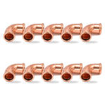 LavaPlumb Copper Pressfit 90 Degree Elbow - 22mm - 10 Pack LavaPlumb