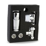 LavaTherm TRV Chrome Thermostatic Radiator Valve - Straight LavaTherm - Close Up Detail