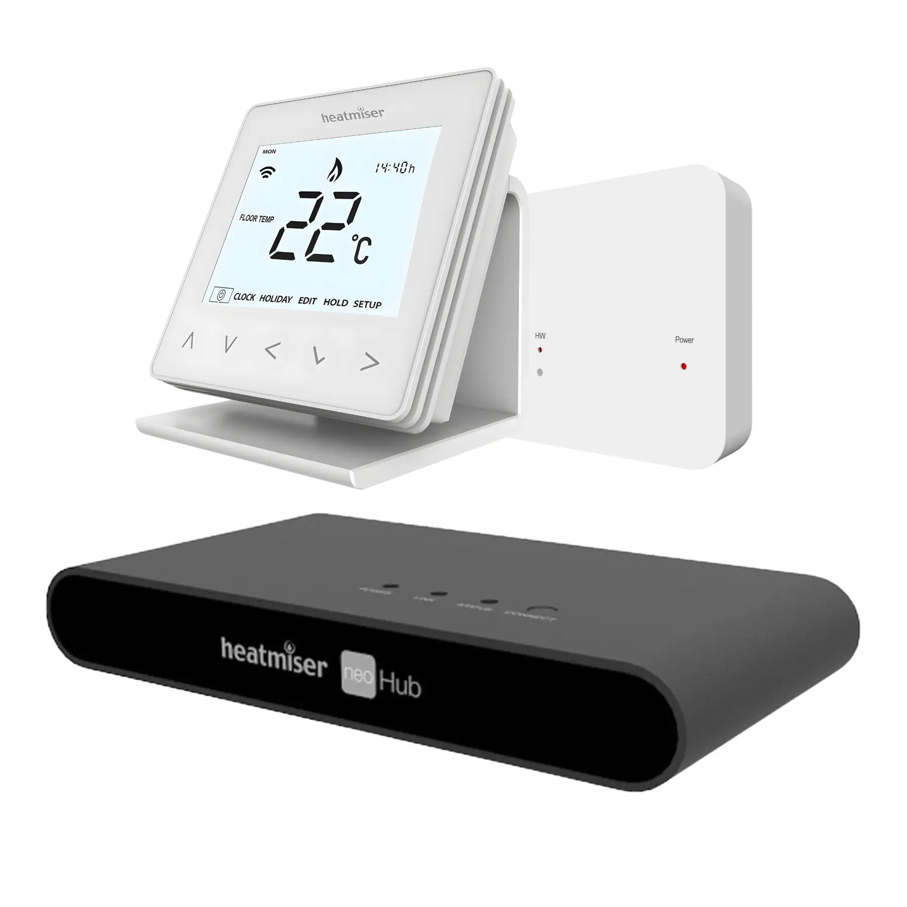 Heatmiser NeoAir V3 Bundle – RF Switch, NeoHub & Stand