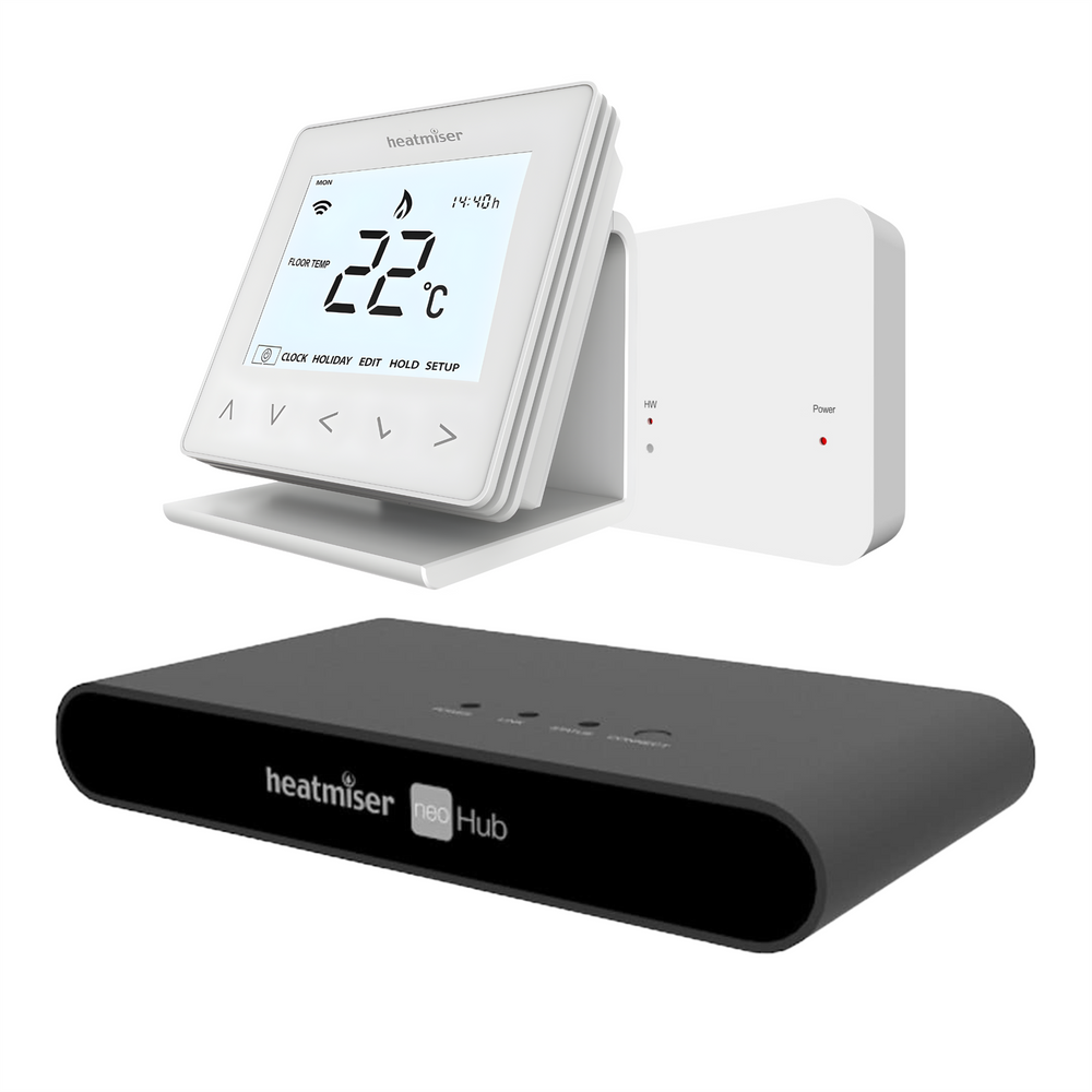 Heatmiser Smart NeoAir Bundle NeoAir v3 RF Switch NeoAir Stand NeoHub Gen 2 Heatmiser