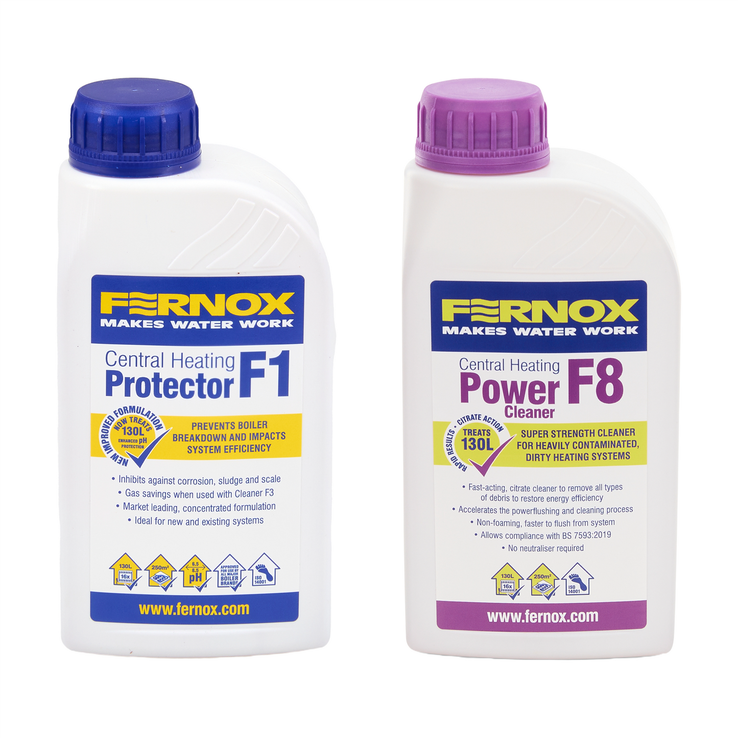 Fernox F1 & F8 Inhibitor / Power Cleaner Treatment Pack