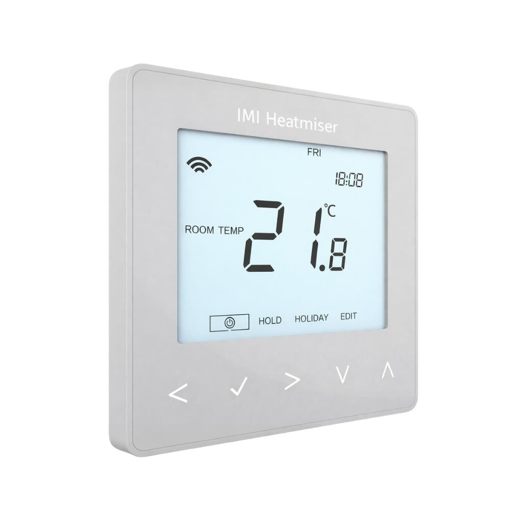 Heatmiser NeoStat V3 Programmable Wired Thermostat  (Platinum Silver) Heatmiser
