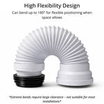 Flexible Toilet Pan Connector Universal WC Flexi 260 to 550mm LavaTap