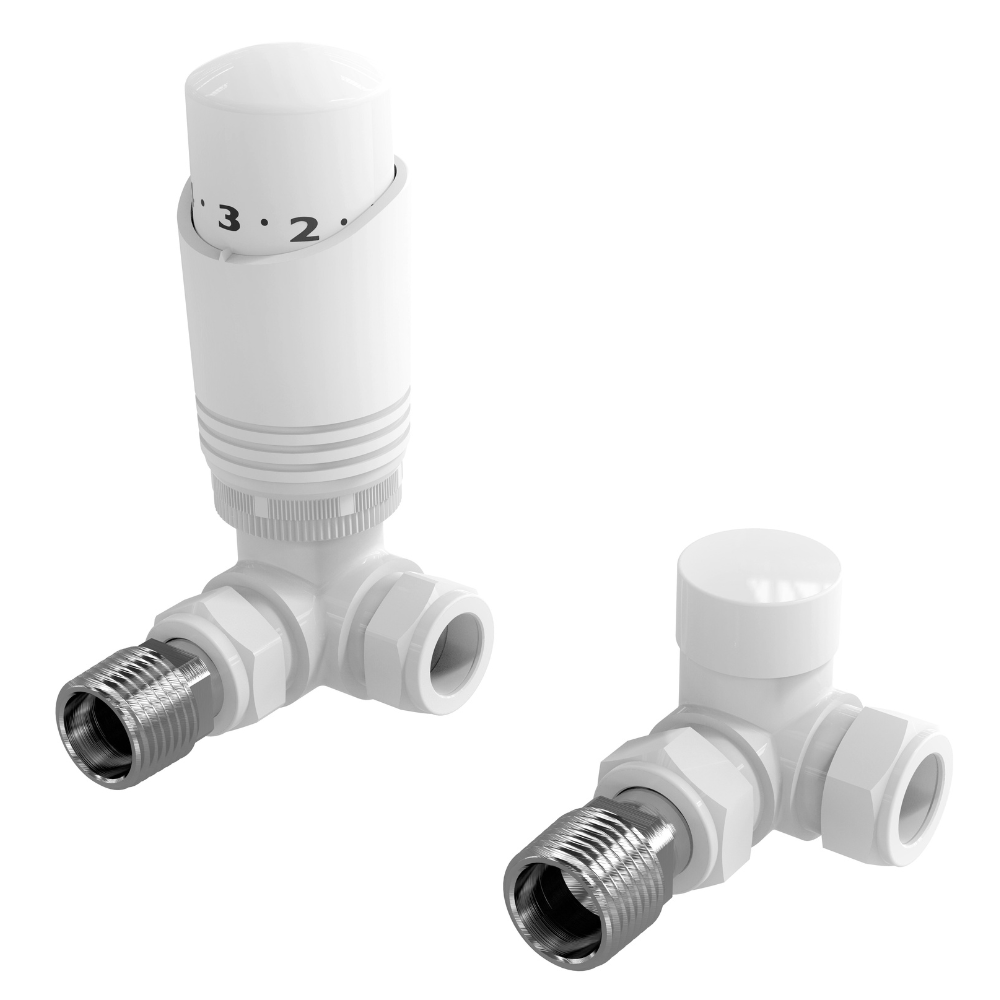 LavaTherm TRV White Thermostatic Radiator Valve - Corner LavaTherm - Product Overview