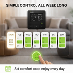 ENGO E7-RFB Wireless Thermostat - Black ENGO Controls