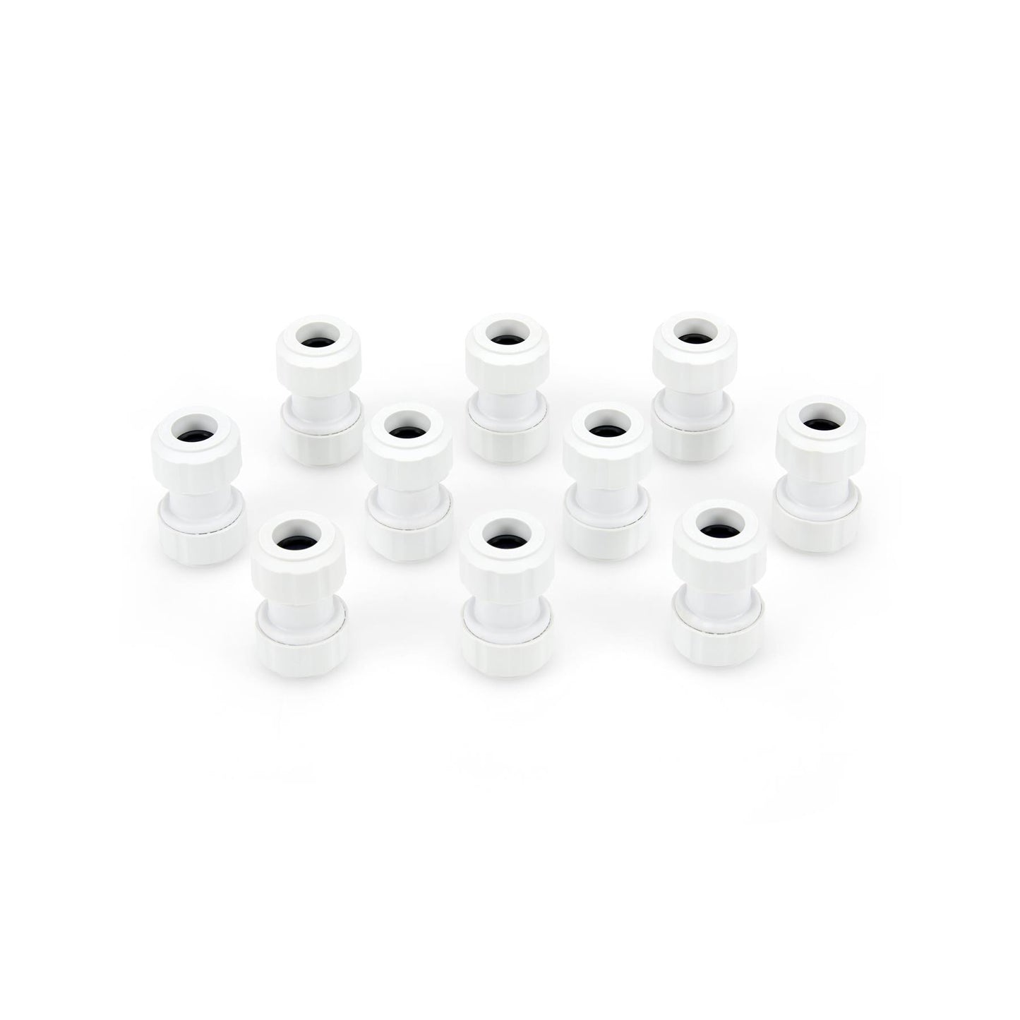LavaPlumb 15mm Pushfit Coupler White 10 Pack