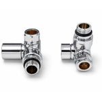 LavaTap Chrome Towel Rail Valve Pair Corner 15 mm x 1/2 Inch BSP Lava