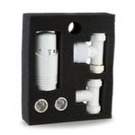 LavaTherm TRV White Thermostatic Radiator Valve - Straight LavaTherm - Close Up Detail