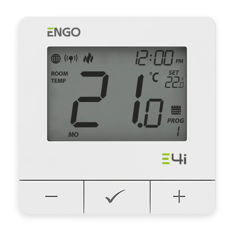 ENGO E4i Wi-Fi Smart Thermostat 230V Wired - White ENGO