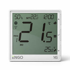 ENGO EONE-16W Wi-Fi Smart Thermostat 16A Relay - White