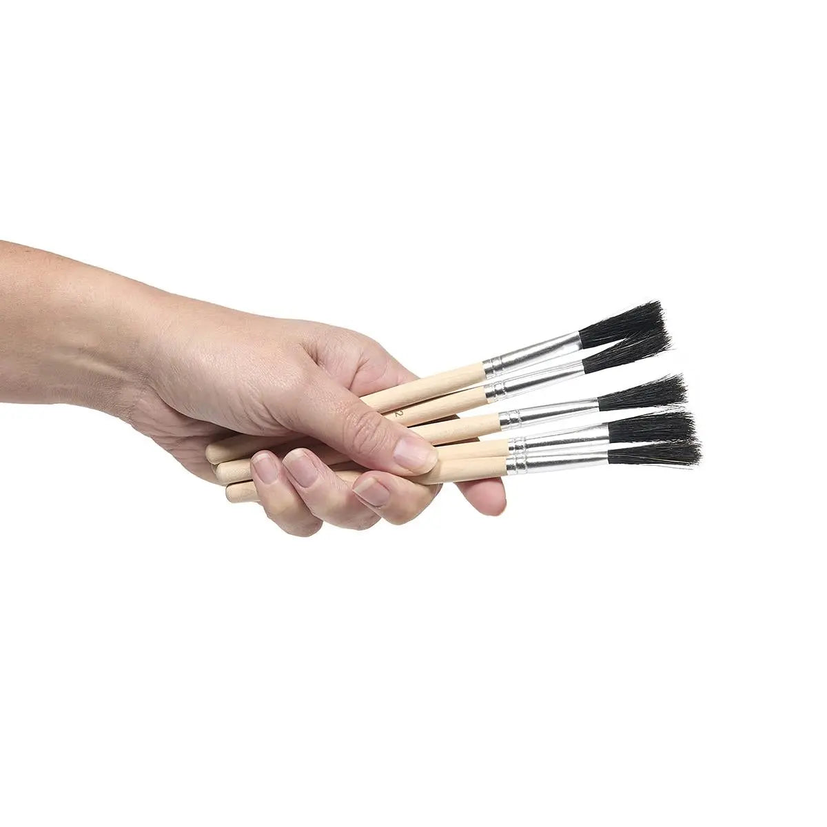 LavaTap Flux Brush – Wooden Handle Brushes with Steel Grip X 5 Todays Tools