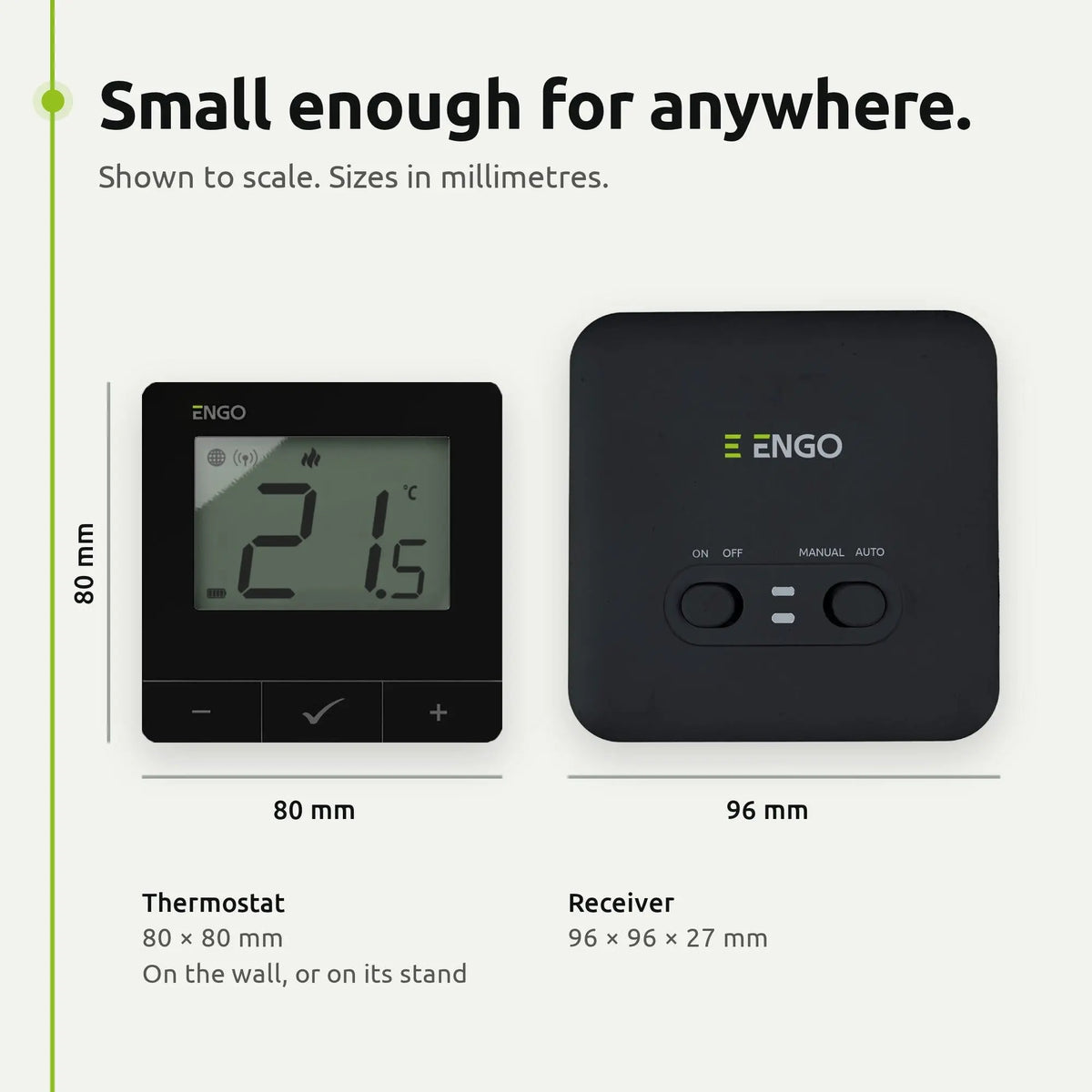 ENGO E20i-B Wireless Smart Thermostat - Black ENGO Controls