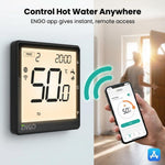 ENGO EHW-B Hot Water Timer Programmable Immersion Heater Controller - Black ENGO Controls - Top View