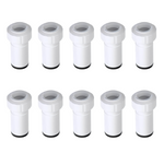 LavaPlumb Push Fit 22mm to 15mm Reducer White - 10 Pack LavaPlumb