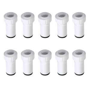 LavaPlumb Push Fit 22mm to 15mm Reducer White - 10 Pack