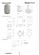 Heatmiser UFH Thermal Actuator 230v TA230 Heatmiser - Technical View