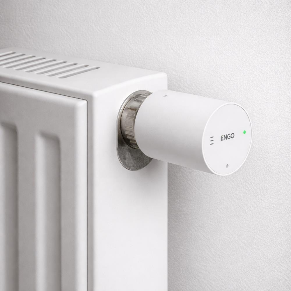 ENGO E25 Smart Thermostat Starter Pack Zigbee Radiator Control Black ENGO - Top View