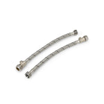 22mm x 3/4 Inch Tap Flexi Connector with Isolation Valve 300mm Lava Wholesale - Side Profile