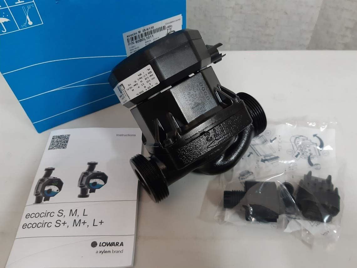 Lowara Ecocirc M Circulator Pump 25-6/130 Lowara - Side Profile