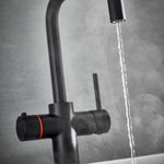 LavaTap Black 3-in-1 Swan Neck Boiling Water Tap Kit