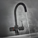 LavaTap Black 3-in-1 Swan Neck Boiling Water Tap (Tap Only) LavaTap - Rear View