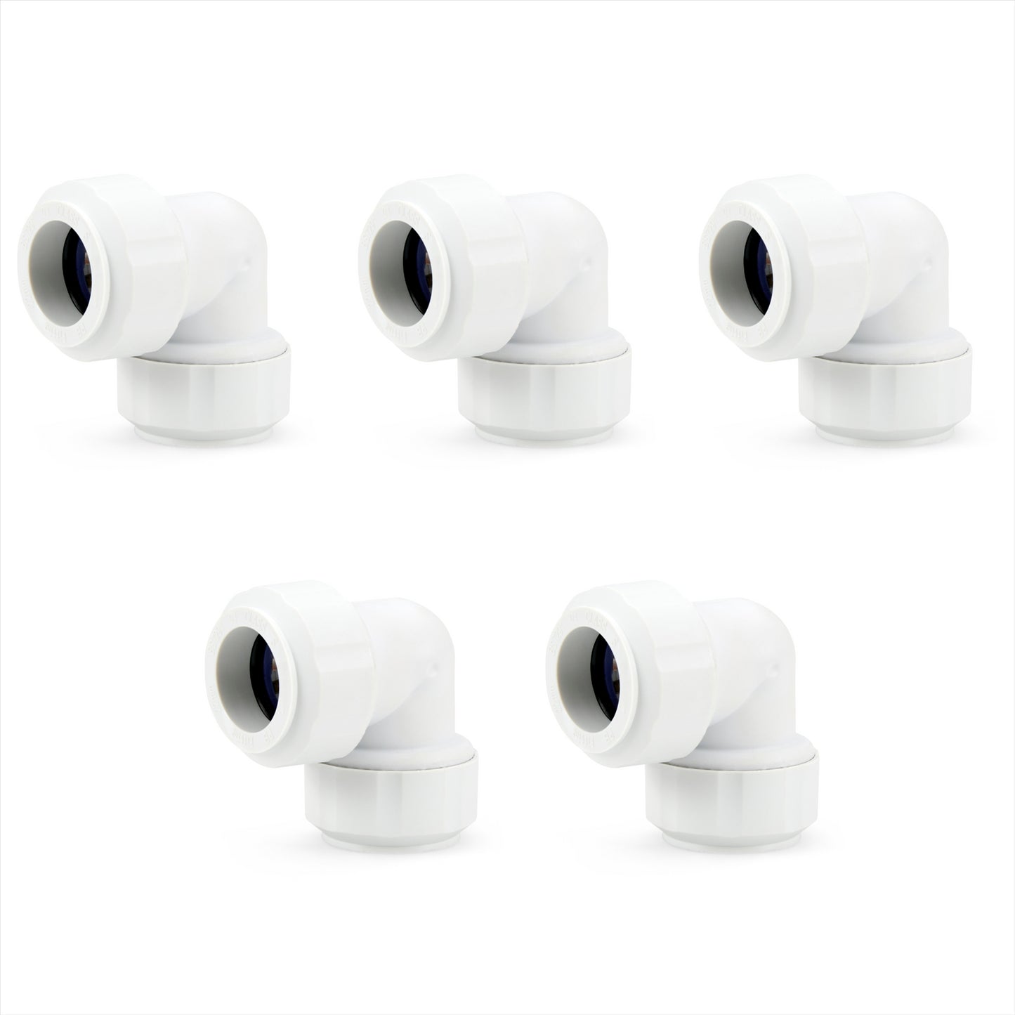 LavaPlumb 22mm Pushfit Elbow White 5 Pack