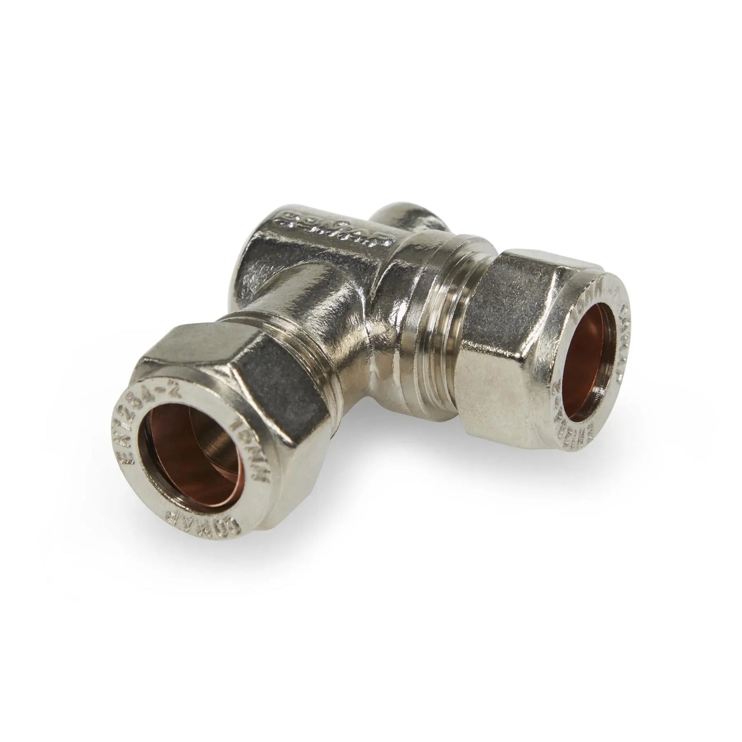 15mm Angled Chrome ISO Isolation Valve (WRAS) Compression - 2 Pack Lava
