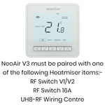 NO - Heatmiser NeoAir V3 Smart Wireless Thermostat (Glacier White) Heatmiser