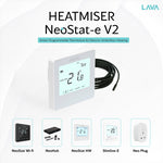 Heatmiser NeoStat-E V2 Electric Heating Thermostat - White