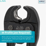 LavaPlumb 28mm Copper Press Fit Equal Tee 5 Pack – M-Profile WRAS LavaPlumb