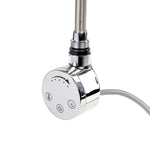 Dual Fuel Kit Thermostatic 600W Towel Rail Heating Element - Chrome Lava Wholesale - Installation View