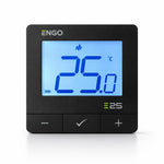 ENGO E25 Smart Thermostat Starter Pack Zigbee Radiator Control Black ENGO - In Use