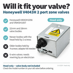 LavaTherm 2 Port Zone Valve Actuator Head Only for Honeywell V4043H1056 LavaTherm