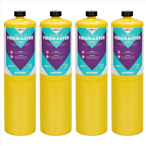 Firemaster Mapp Gas 400g Cylinder x 4