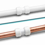 LavaPlumb 15mm push fit straight coupler, white, 10 pack – view 9