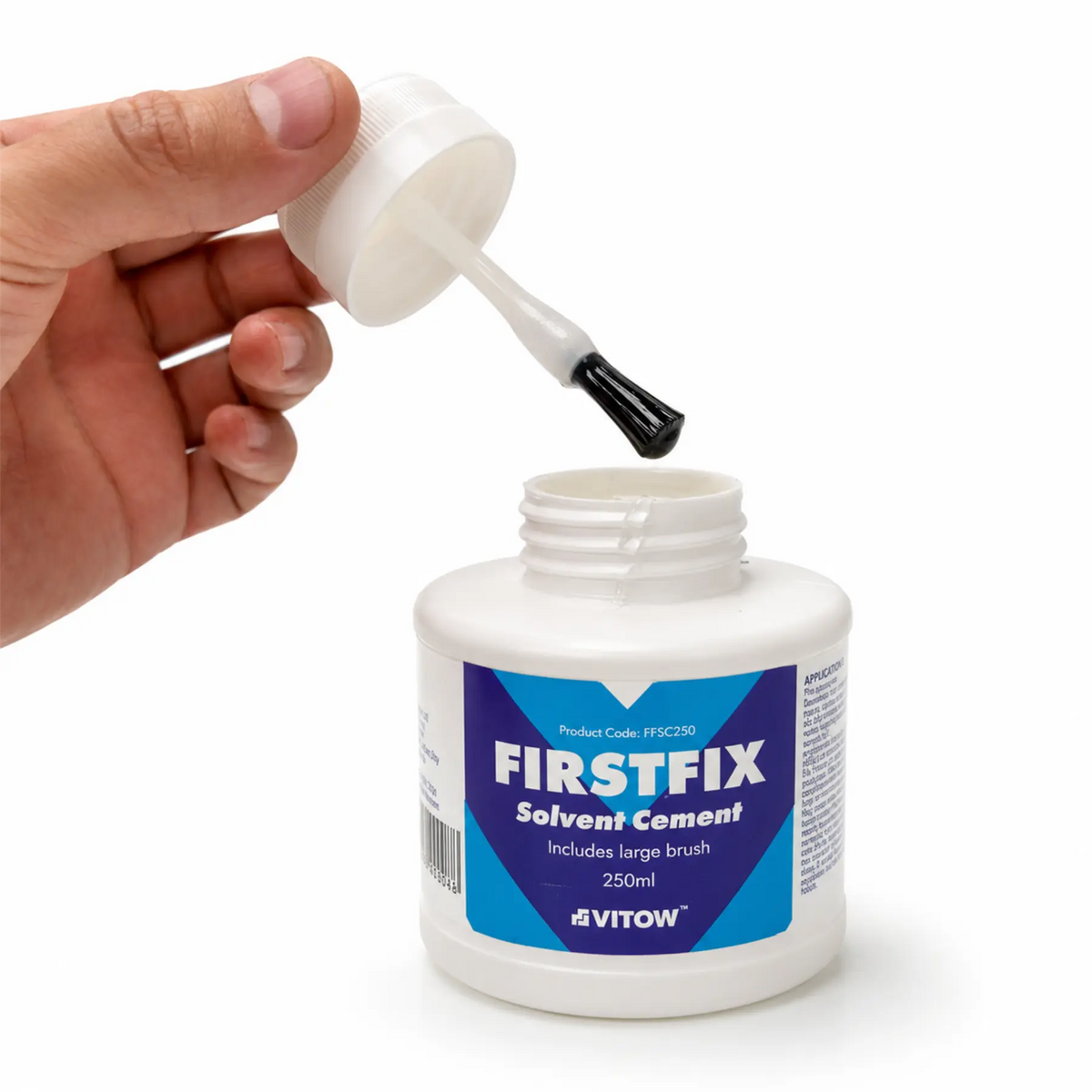Mark Vitow FirstFix Solvent Cement 250 ml PVC Pipe Glue for Solvent Weld Waste Pipe Fittings Mark Vitow