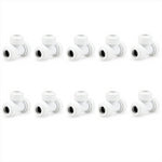 LavaPlumb 15mm Pushfit Tee White 10 Pack