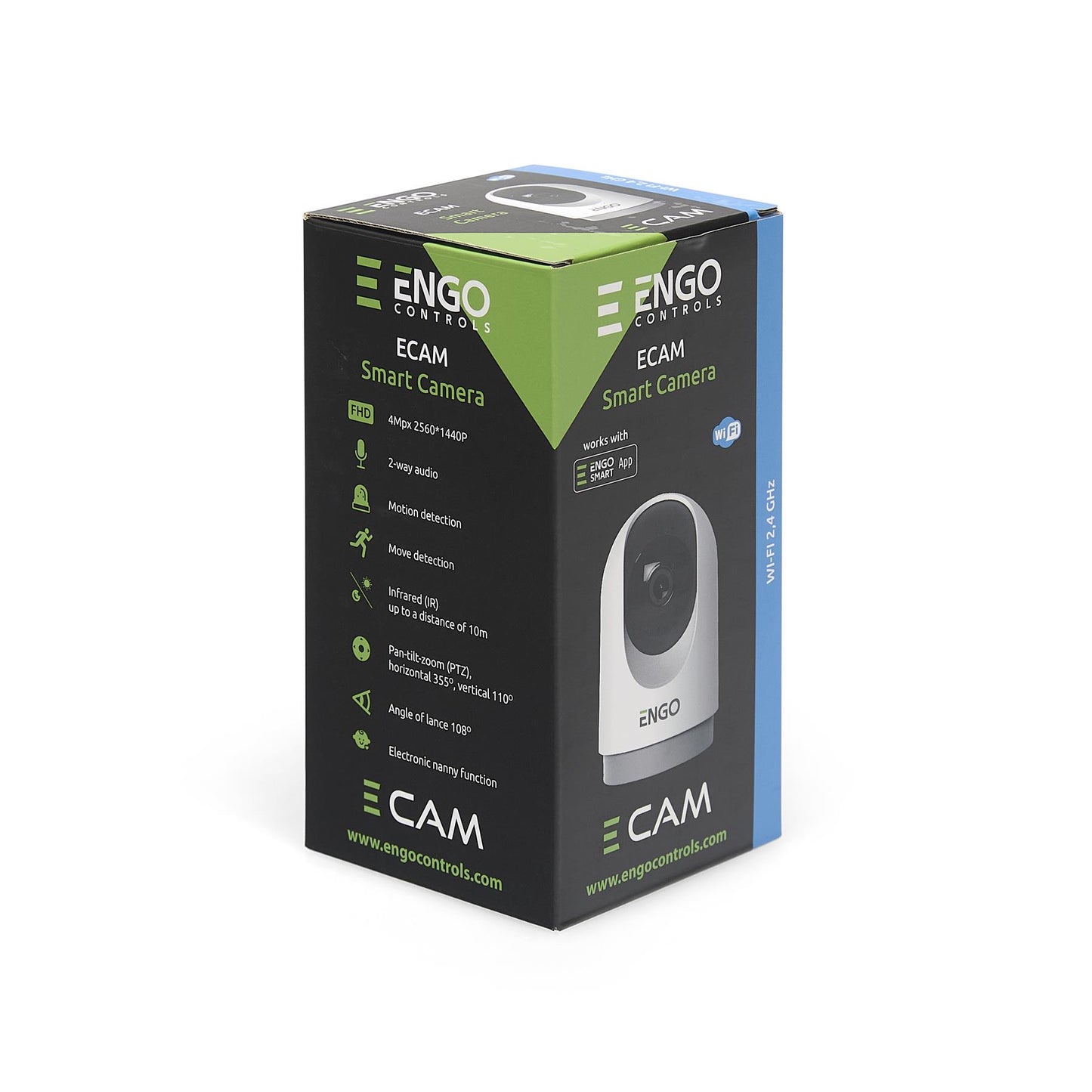 ENGO ECAM Wi-Fi Smart Indoor Swivel Camera ENGO Controls - Technical View