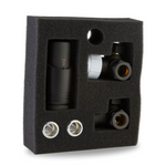 LavaTherm TRV Black Thermostatic Radiator Valve - Corner LavaTherm - Close Up Detail