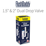 FlushDaddy NP254 Toilet Dual Flush Valve 1.5 Inch and 2 Inch Universal Push Button