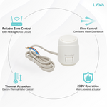 Heatmiser UFH Thermal Actuator 230v TA230 Heatmiser - Close Up Detail